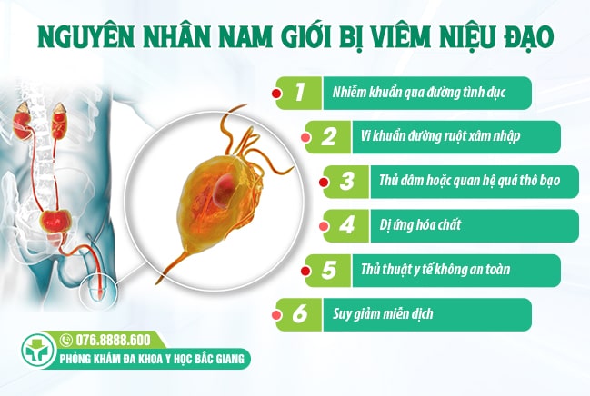 Những nguyên nhân gây viêm niệu đạo ở nam giới