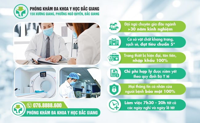 Phòng khám Đa khoa Y học Bắc Giang đáp ứng nhiều tiêu chí là địa chỉ uy tín