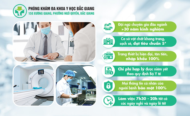 Phòng khám Đa khoa Y học Bắc Giang là địa chỉ khám chữa bệnh nam khoa uy tín tại Bắc giang