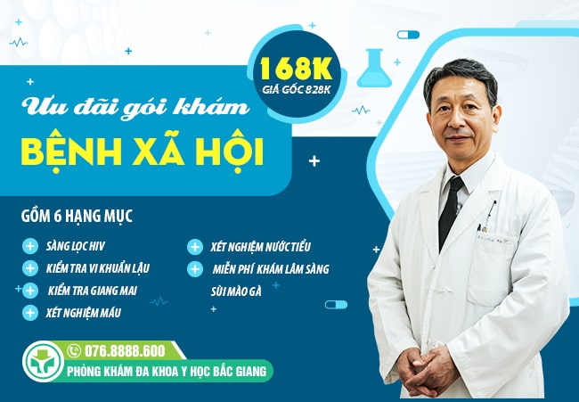 Ưu đãi gói khám bệnh xã hội chỉ từ 168K