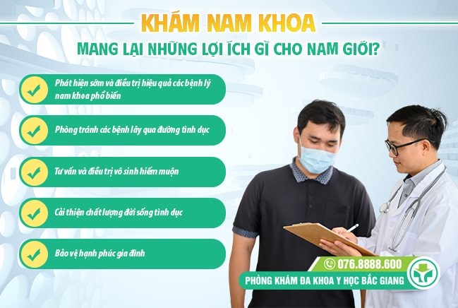 Nam giới khám nam khoa sẽ mang lại nhiều lợi ích về sức khoẻ và hạnh phúc gia đình