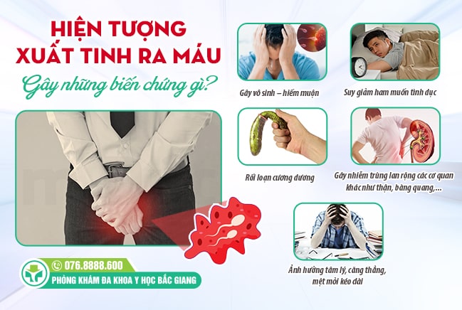 Xuất tinh lẫn máu gây nhiều tác hại cho nam giới